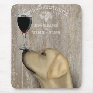 Dog Au Vin Yellow Labrador Mouse Mat