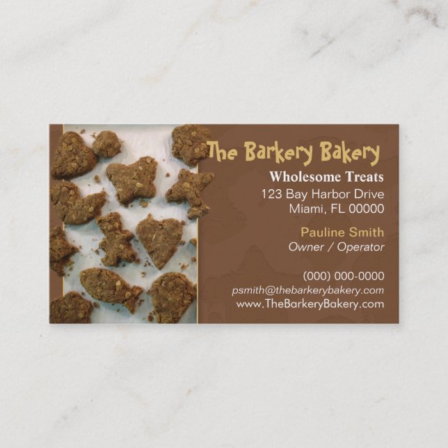 Dog Bakery Business Card (Front)