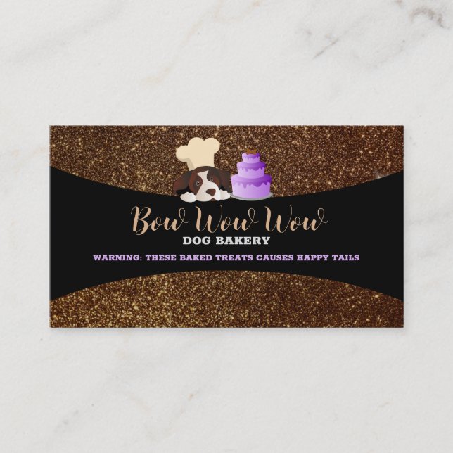 Dog Bakery Business Cards (Front)