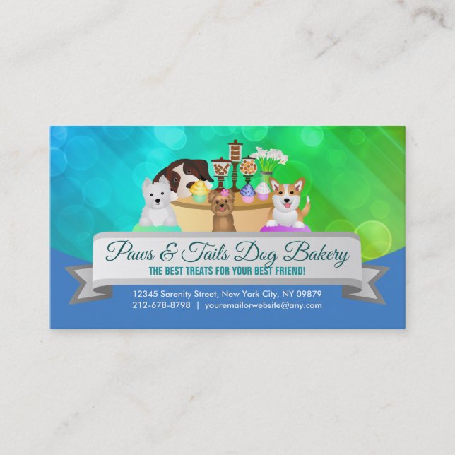 Dog Bakery Business Cards (Front)