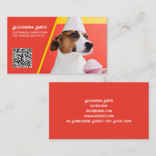 Dog Bakery Custom QR Business Card