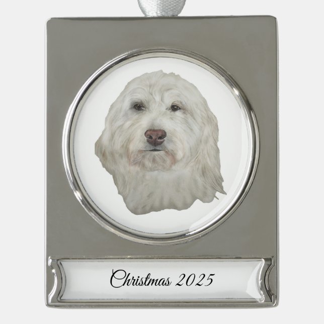 Dog Banner Ornament (Front)