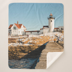 Dog Bar Lighthouse along the ocean coastline of th Sherpa Blanket
