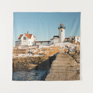 Dog Bar Lighthouse along the ocean coastline of th Tapestry
