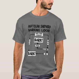 Dog Barking Logic, Funny Dog Gift, Funny Alaskan M T-Shirt