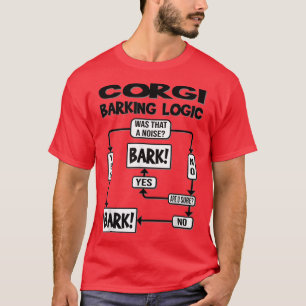Dog Barking Logic, funny dog gift idea, Funny Corg T-Shirt