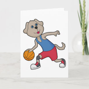 Dog Basketball player Basketball Card