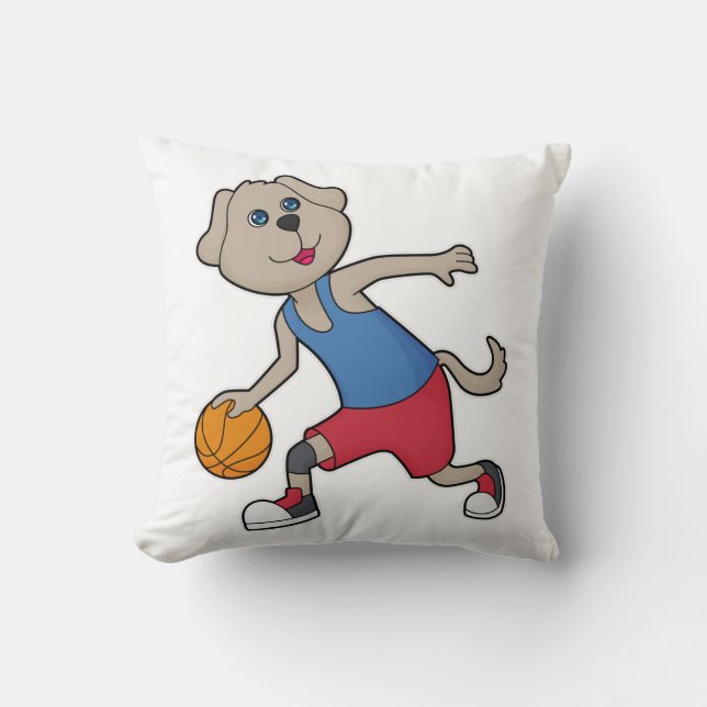 Dog Basketball player Basketball Cushion (Front)