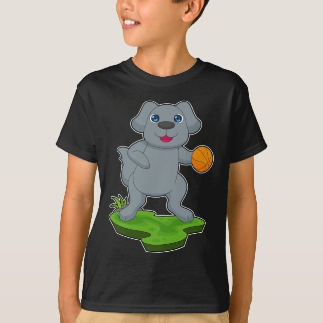 Dog Basketball player Basketball Sports T-Shirt (Front)