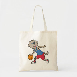 Dog Basketball player Basketball Tote Bag