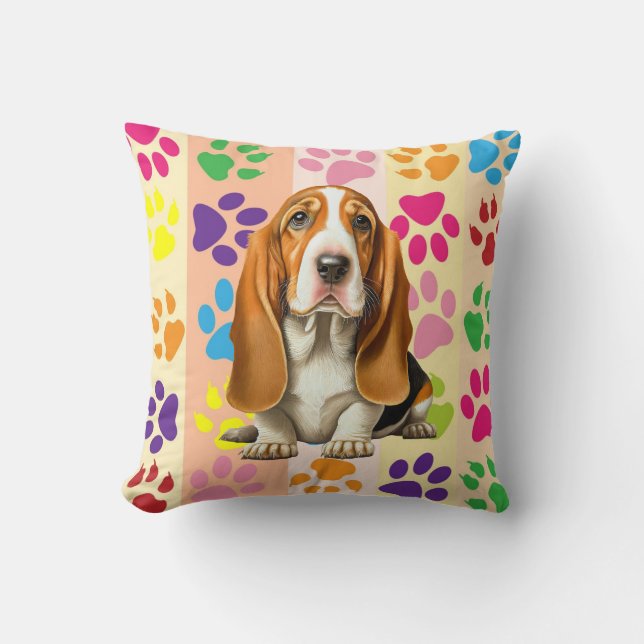 Dog, Basset Hound Cushion (Front)