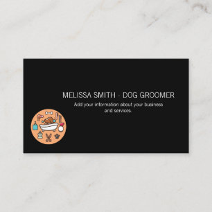 Dog Bath and Grooming Tools Appointment Card