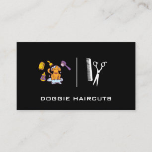 Dog Bath Cleaning Grooming Business Card