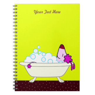 Dog Bath for Pet Groomers - yellow Notebook