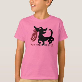 Dog BBQ T pink T-Shirt