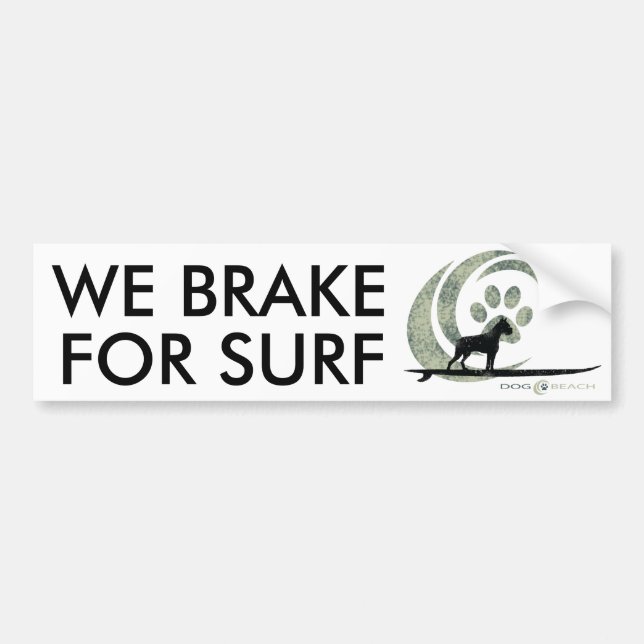 Dog Beach bumper sticker (Front)