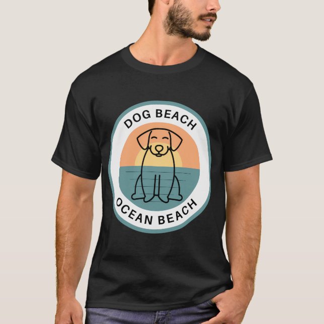 Dog Beach In Ocean Beach T-Shirt (Front)