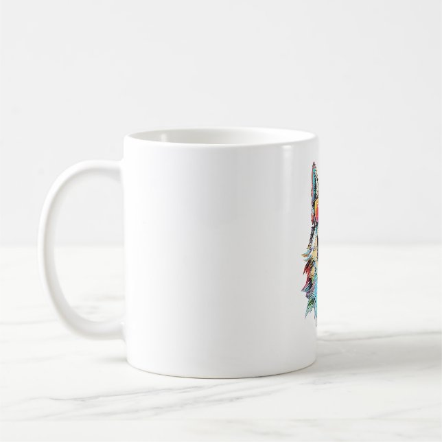 dog beach summer dog chilling   1 coffee mug (Left)
