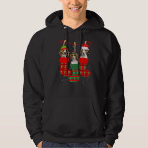 Dog Beagle Christmas Socks Xmas Pajama Pet Puppy Hoodie