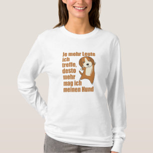 Dog Beagle Doesn't Like People, Cute Dogs T-Shirt