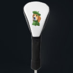 Dog Beagle in green French beret  Golf Head Cover<br><div class="desc">Dog Beagle in green French beret</div>