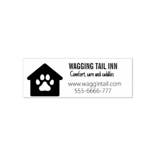 Dog Bed and Breakfast Business Self-inking Stamp