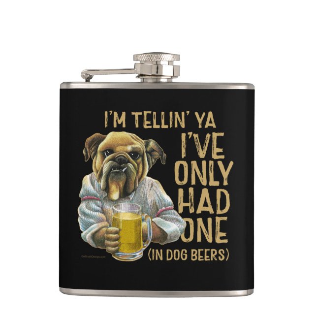 Dog Beers Flask (Front)