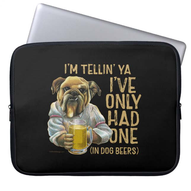 Dog Beers Laptop Sleeve (Front)