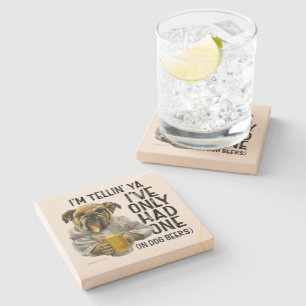 Dog Beers Stone Coaster