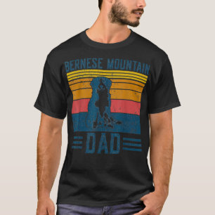 Dog Berner Dad  Vintage Bernese Mountain Dad  T-Shirt