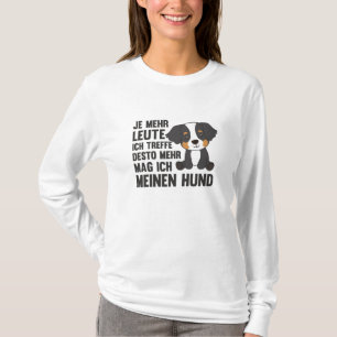 Dog Bernese Mountain Dog Does Not Like People Dogs T-Shirt