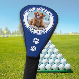 Dog Best Dad Ever Blue Photo Golf Head Cover