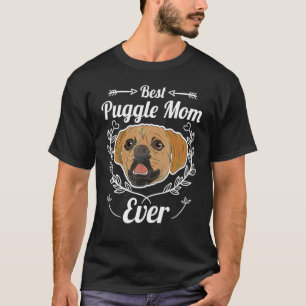 Dog Best Puggle Mum Ever Cute Animal Dog Breed Pug T-Shirt