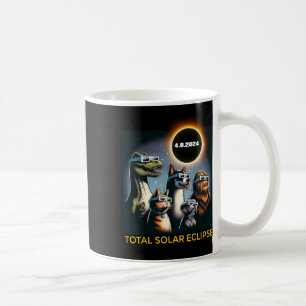 Dog Bigfoot Eclipse Gles Total Solar Eclipse 2024 Coffee Mug