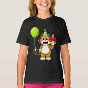 Dog Birthday Candle Cake T-Shirt