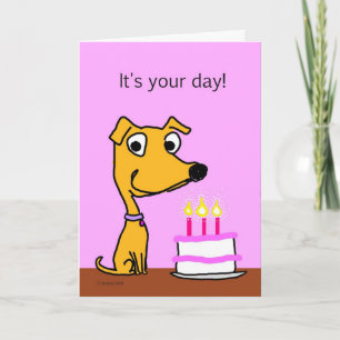 Dog birthday card