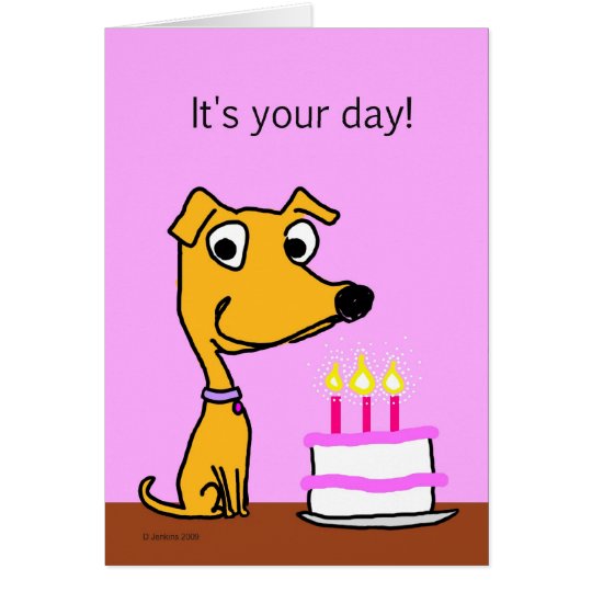 Dog birthday card