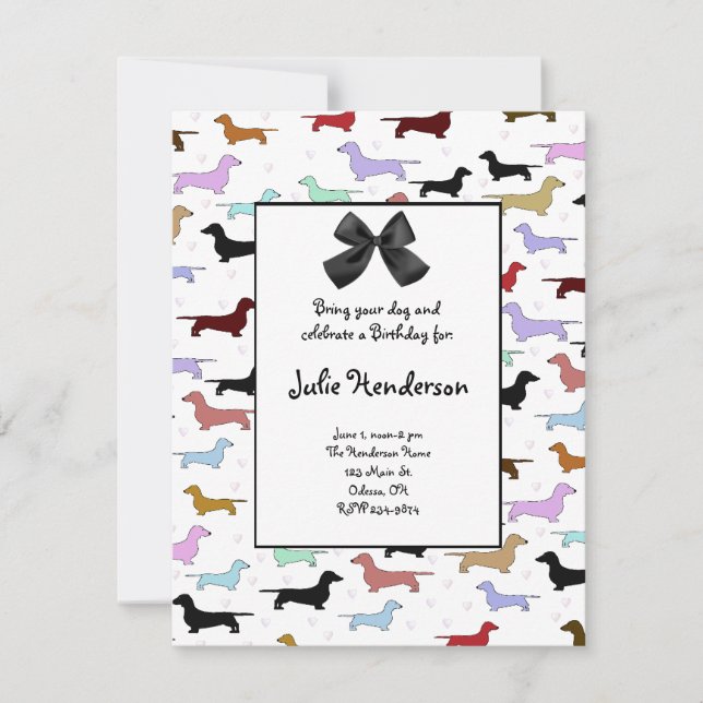 Dog Birthday Invitation (Front)