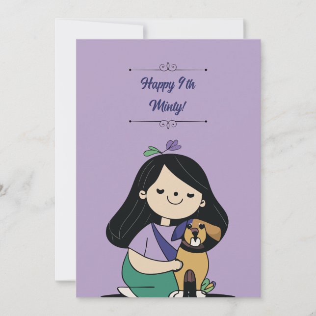 Dog Birthday Invitation (Front)