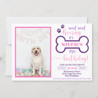 Dog Birthday Invitation | Doggy Invitation
