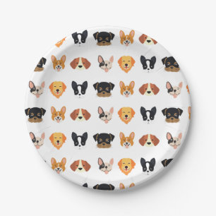 Dog Birthday  Paper Plate