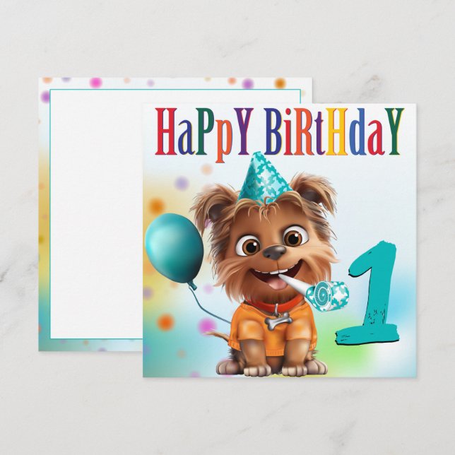 Dog Birthday Party (Front/Back)
