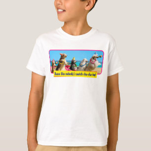 Dog Birthday Party Conga Line T-Shirt