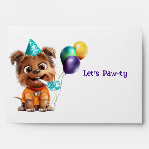 Dog Birthday Party Envelopes