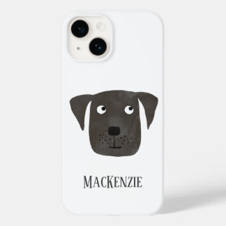 Dog Black Labrador Retriever Personalised Case-Mate iPhone 14 Case