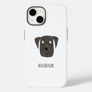 Dog Black Labrador Retriever Personalised iPhone 14 Case