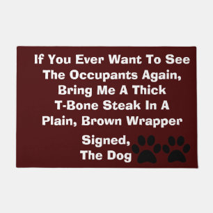 Dog Blackmail Doormat