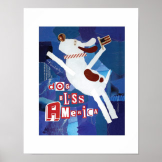 Dog Bless America Print