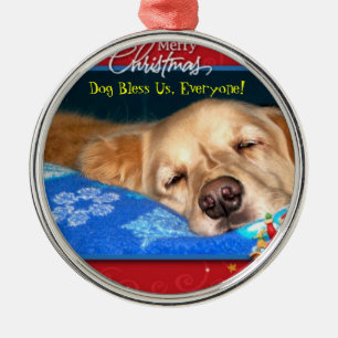 Dog Bless Us, Everyone! Framed Holiday Ornament