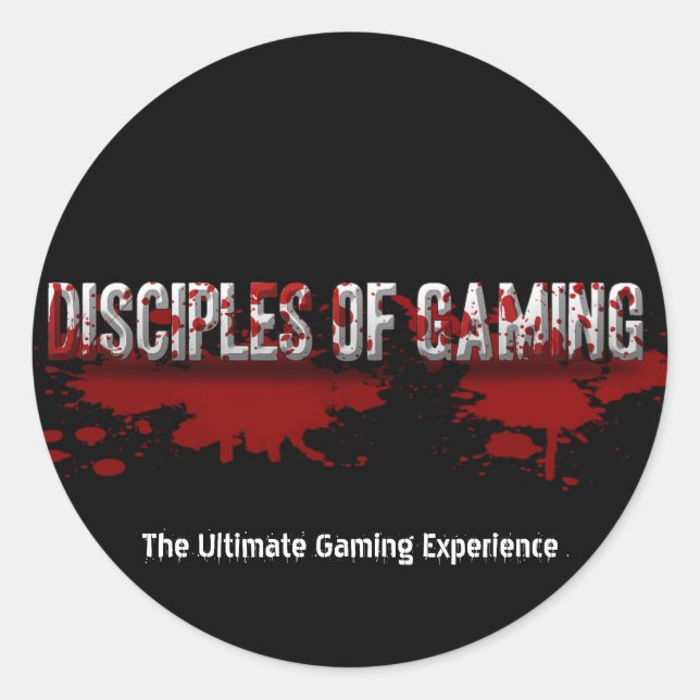 DoG Bloodsplatter Sticker (Front)